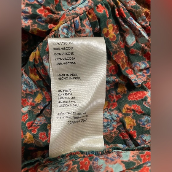 NWT FREE PEOPLE Molly Joe Floral Sundress In Forest Combo , Sz M - Picture 14 of 16